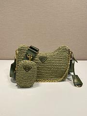 Kitlife Prada Re-Edition 2005 Crochet Bag Green 1BH204 18x22x6cm - 1