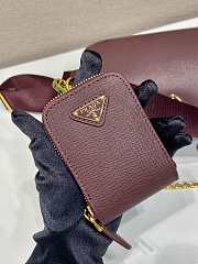 Kitlife Prada Re-Edition 2005 Re-Nylon Bag Burgundy 1BH204 18x22x6cm - 2