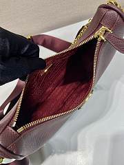 Kitlife Prada Re-Edition 2005 Re-Nylon Bag Burgundy 1BH204 18x22x6cm - 5