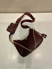 Kitlife Prada Re-Edition 2005 Re-Nylon Bag Burgundy 1BH204 18x22x6cm - 6