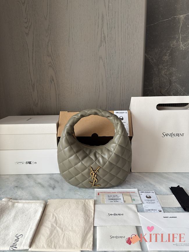 Kitlife Saint Laurent Icarino In Green Quilted Nappa Bag 851689 17x13x3cm - 1