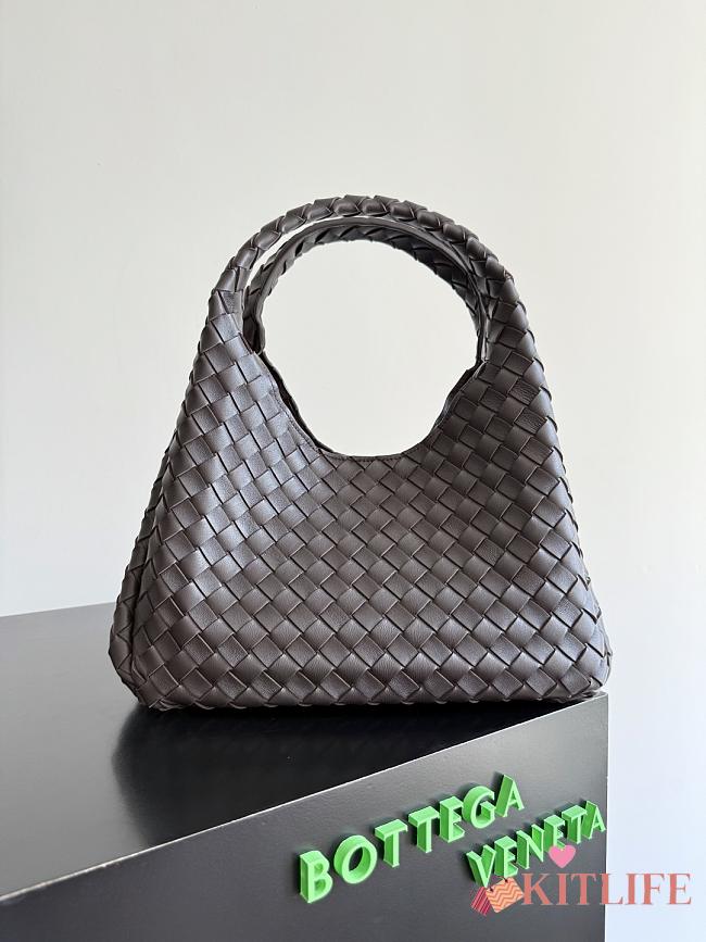 Kitlife Bottega Veneta Campana Shoulder Bag Dark Brown 844249 33x20x16.5cm - 1