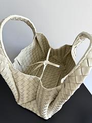 Kitlife Bottega Veneta Campana Shoulder Bag White 844249 33x20x16.5cm - 6