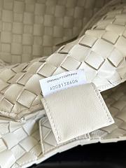 Kitlife Bottega Veneta Campana Shoulder Bag White 844249 33x20x16.5cm - 4