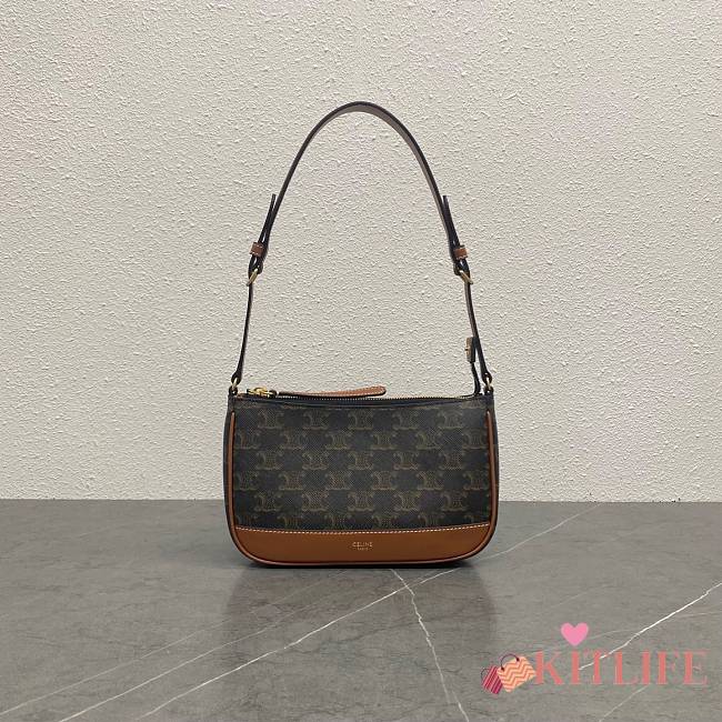 Kitlife Celine Shoulder Bag Brown 120153 21.5x16x13.5cm - 1