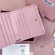 Kitlife Miu Miu Two-fold Small Wallet Light Pink 11.5x8cm - 3