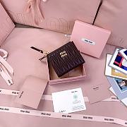 Kitlife Miu Miu Two-fold Small Wallet Dark Brown 11.5x8cm  - 1