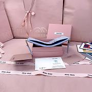 Kitlife Miu Miu Two-fold Small Wallet Blue 11.5x8cm - 4