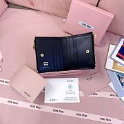 Kitlife Miu Miu Two-fold Small Wallet Black 11.5x8cm - 6