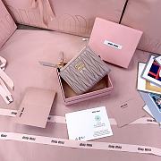 Kitlife Miu Miu Two-fold Small Wallet Beige 11.5x8cm - 4