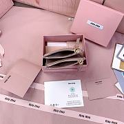Kitlife Miu Miu Two-fold Small Wallet Beige 11.5x8cm - 2