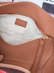 Kitlife Loewe Brown Leather Patchwork Puzzle Bag 24x10x14cm - 4