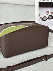 Kitlife Loewe Dark Brown Leather Patchwork Puzzle Bag 24x10x14cm - 3