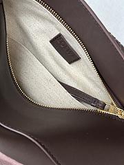 Kitlife Loewe Dark Brown Leather Patchwork Puzzle Bag 24x10x14cm - 4