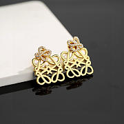 Kitlife Loewe Gold Diamond Earrings  - 6
