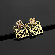Kitlife Loewe Gold Diamond Earrings  - 4