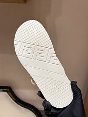 Kitlife Fendi Feel White Nappa Leather Slides - 3