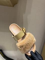 Kitlife Fendi Fendi Feel Brown Fur Slides - 6