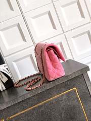 Kitlife Chanel Classic Velvet Bag in Pink 25.5cm - 6