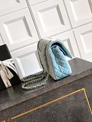 Kitlife Chanel Classic Velvet Bag in Blue 25.5cm - 3