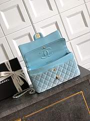 Kitlife Chanel Classic Velvet Bag in Blue 25.5cm - 2