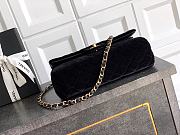 Kitlife Chanel Classic Velvet Bag in Black 25.5cm - 5