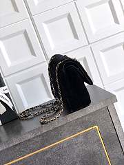 Kitlife Chanel Classic Velvet Bag in Black 25.5cm - 3