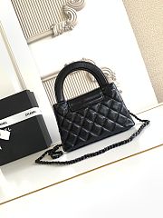 Kitlife Chanel 25C Kelly Handle Bag So All Black AS4416 13x19x7cm  - 5
