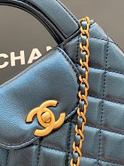 Kitlife Chanel 25C Kelly Handle Bag Metallic Dark Blue Calfskin AS4416 13x19x7cm - 4