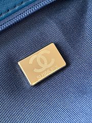 Kitlife Chanel 25C Kelly Handle Bag Metallic Dark Blue Calfskin AS4416 13x19x7cm - 3