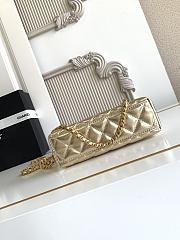 Kitlife Chanel 25C Kelly Handle Bag Metallic Gold Calfskin AS4416 13x19x7cm - 5