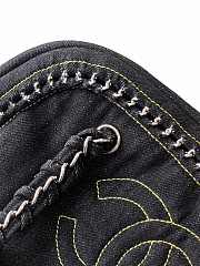 Kitlife Chanel Boston Bowling Bag Black Denim 33x20.5x15cm  - 5