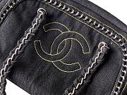 Kitlife Chanel Boston Bowling Bag Black Denim 33x20.5x15cm  - 3