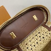 Kitlife Louis Vuitton Vanity Chain Pouch Handbag Raffia Beige M14303 19x11.5x6.5cm - 6