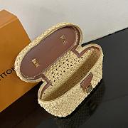 Kitlife Louis Vuitton Vanity Chain Pouch Handbag Raffia Beige M14303 19x11.5x6.5cm - 2