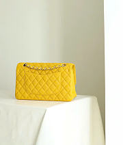 Kitlife Chanel Classic Flap Bag Medium in Yellow Caviar Leather 25cm - 6