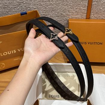 Kitlife Louis Vuitton Flowergram Belt Black With Gold / Silver Buckle 20mm