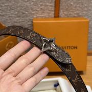 Kitlife Louis Vuitton Flowergram Belt Black With Gold / Silver Buckle 20mm - 2
