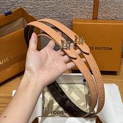 Kitlife Louis Vuitton Flowergram Belt Beige With Gold / Silver Buckle 20mm - 1