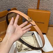 Kitlife Louis Vuitton Flowergram Belt Beige With Gold / Silver Buckle 20mm - 4