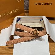 Kitlife Louis Vuitton Flowergram Belt Beige With Gold / Silver Buckle 20mm - 2