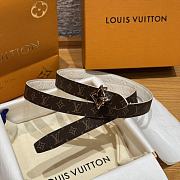 Kitlife Louis Vuitton Flowergram Belt White With Gold / Silver Buckle 20mm - 6