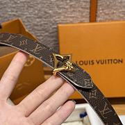 Kitlife Louis Vuitton Flowergram Belt White With Gold / Silver Buckle 20mm - 3