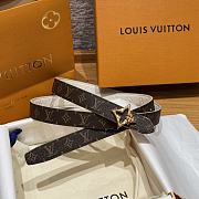 Kitlife Louis Vuitton Flowergram Belt White With Gold / Silver Buckle 20mm - 4