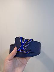 Kitlife Louis Vuitton Shadow Reversible Belt Dark Blue 40mm - 1