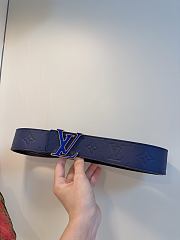Kitlife Louis Vuitton Shadow Reversible Belt Dark Blue 40mm - 4