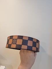 Kitlife Louis Vuitton Flower Damier Phriendship Reversible Belt Brown With Gold Buckle 40mm  - 5