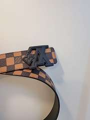 Kitlife Louis Vuitton Flower Damier Phriendship Reversible Belt Brown With Black Buckle 40mm - 5