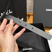 Kitlife Chanel Black Leather With Gold & Silver Metal And Rhinestones 20mm - 3