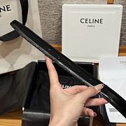 Kitlife Celine Arc de Triomphe Classic Reversible Belt Black & White 25mm - 2